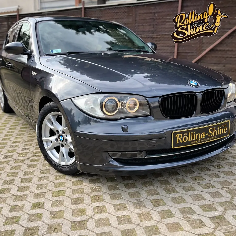 Szürke BMW fényezéskorrekció után